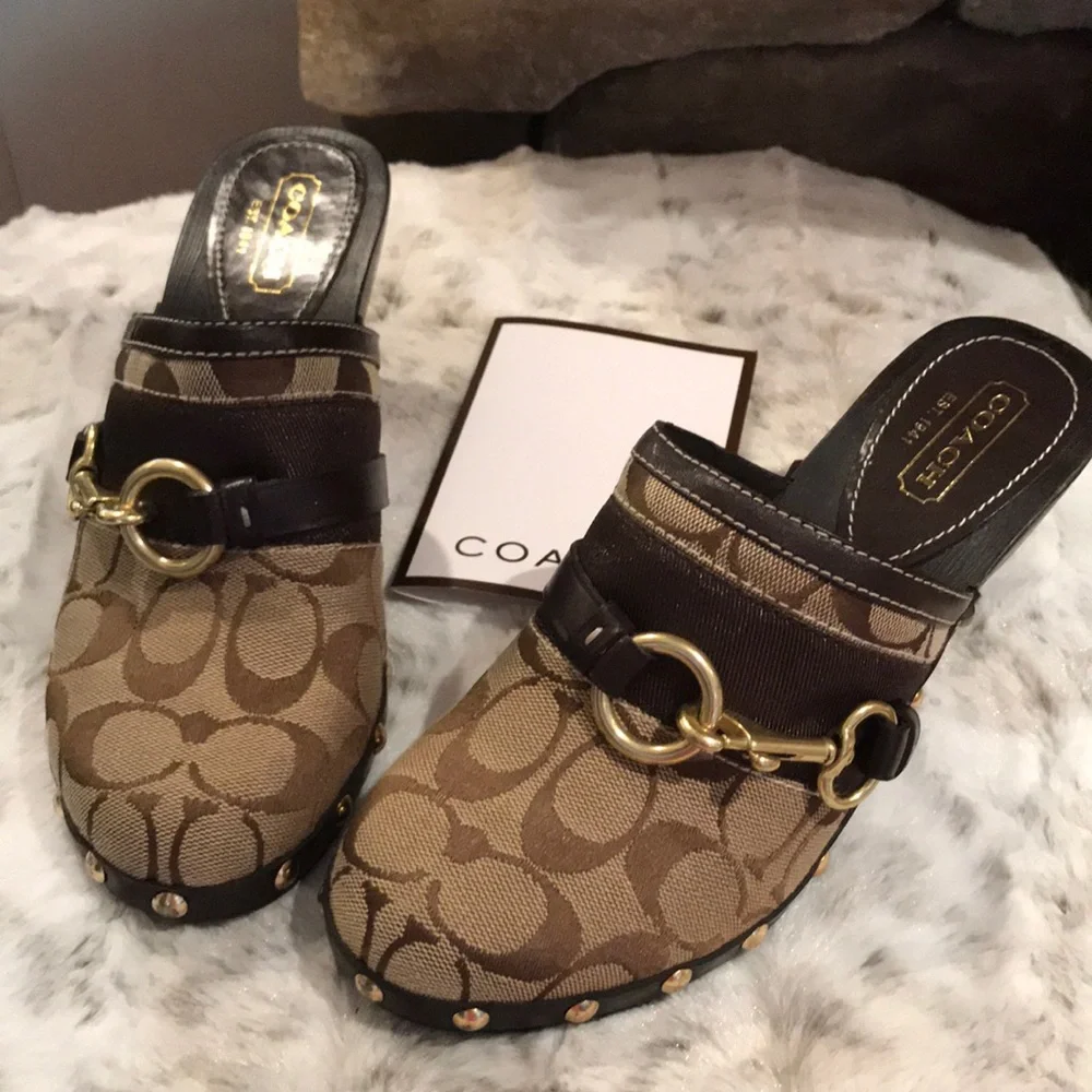 COPY - Like New Coach Clogs Worn Once - Picture 2 of 4